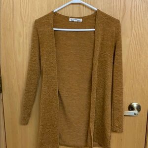 an orange wallflower cardigan